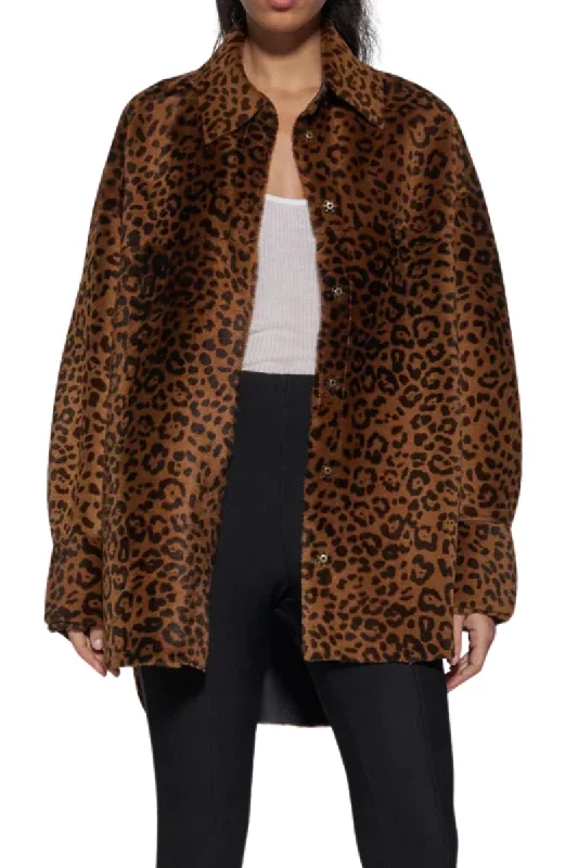 Camica Leopard Shirt Jacket